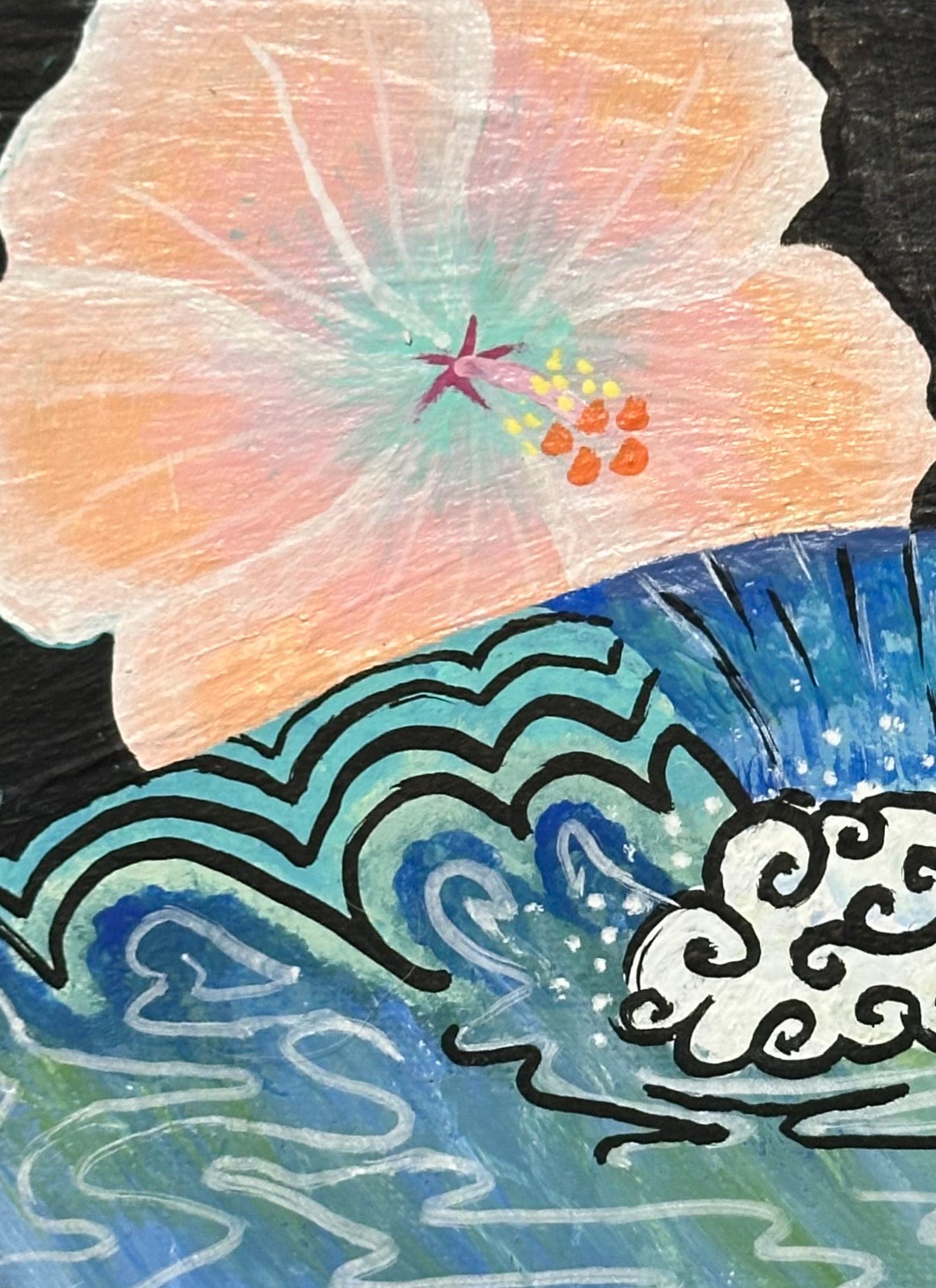 “Wave” print