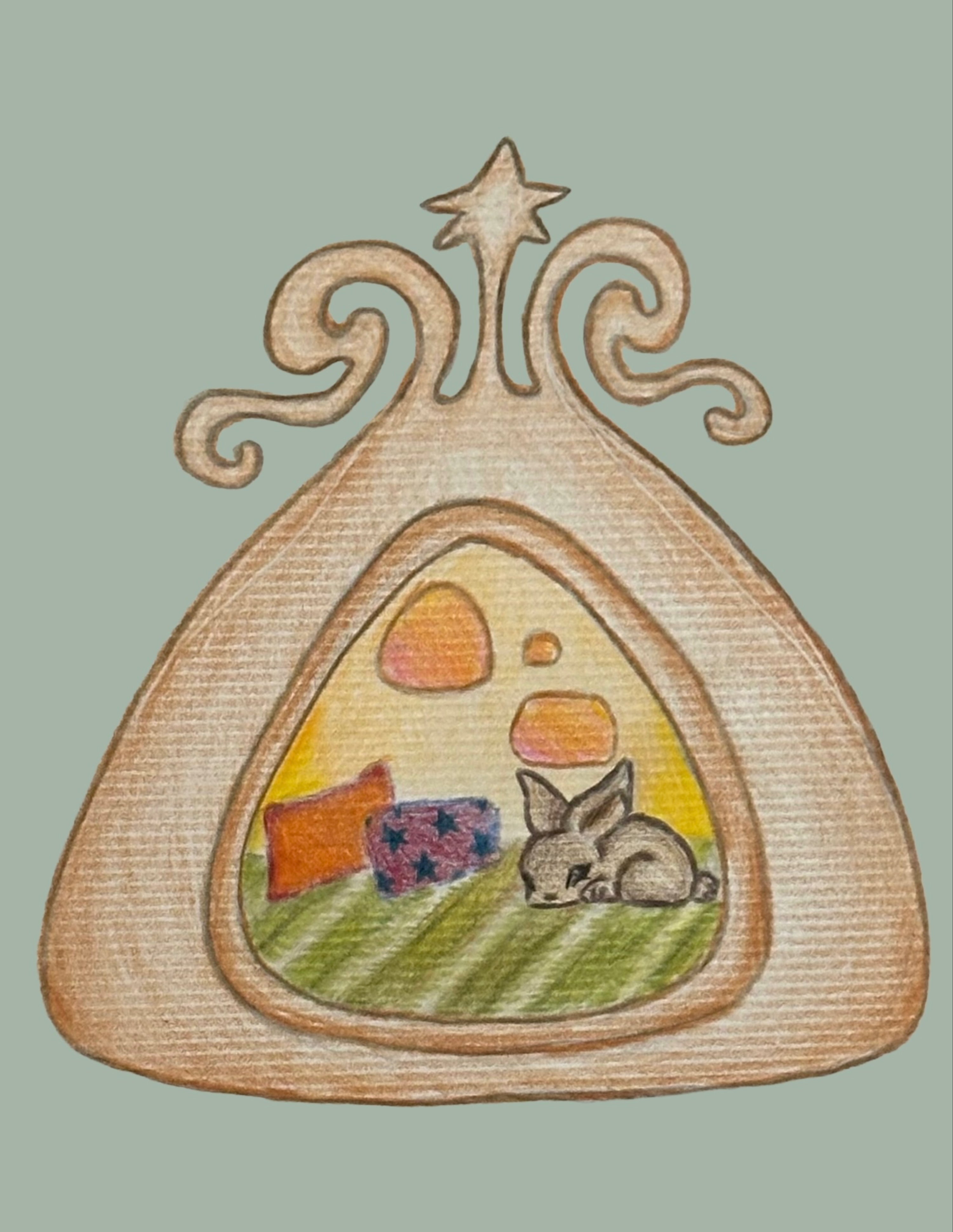 “Bunny Dome” print