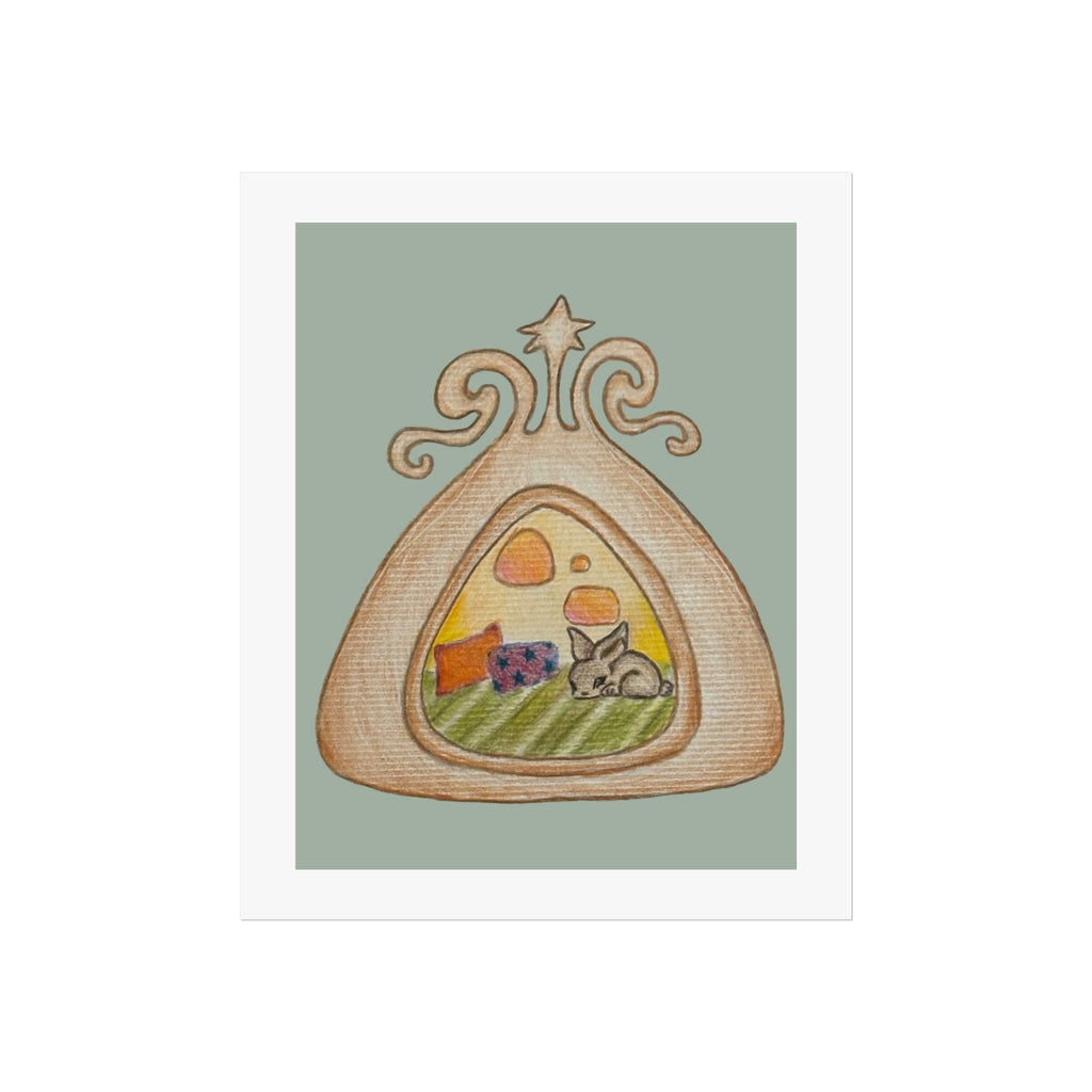 “Bunny Dome” print